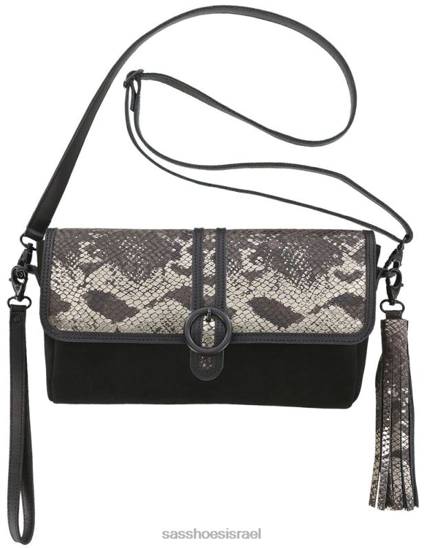 לִשְׁנֵי הַמִינִים SAS תיק קלאץ' סייט בהשראת 2H2TF561 צפירה שחורה